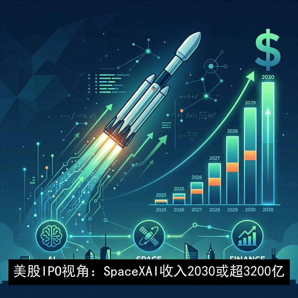 美股IPO视角：SpaceX AI收入2030或超3200亿