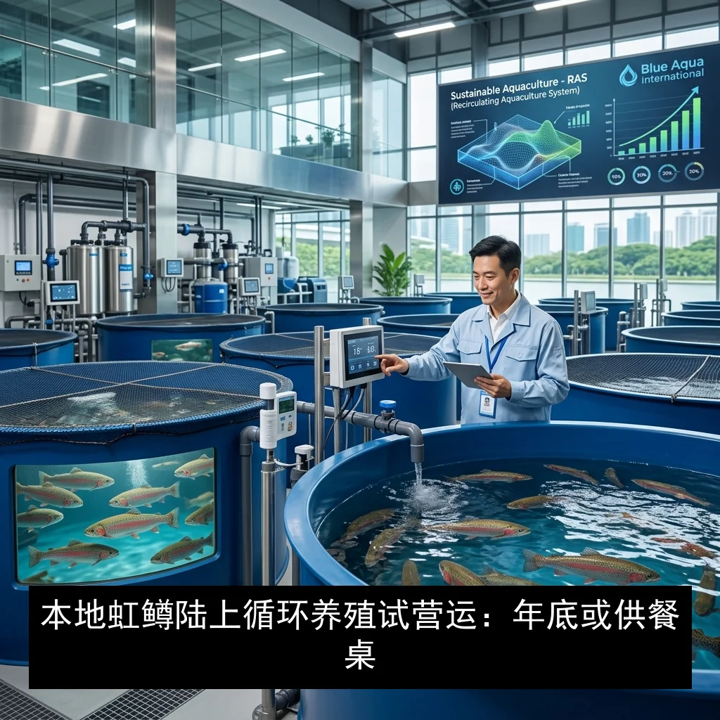本地虹鳟陆上循环养殖试营运：年底或供餐桌