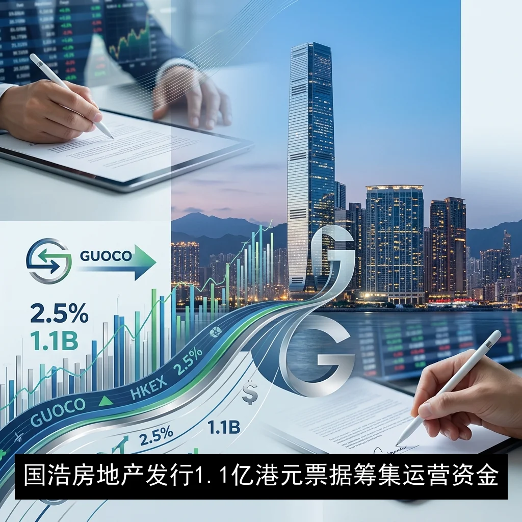 国浩房地产发行1.1亿港元票据 筹集运营资金
