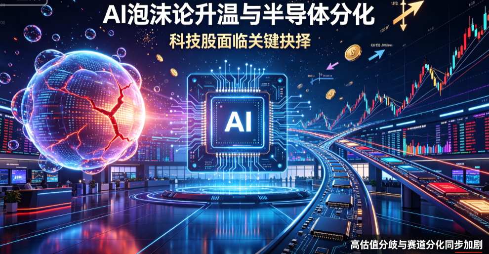 AI泡沫论升温与半导体分化：科技股的十字路口